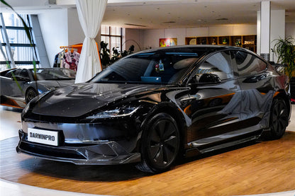 DarwinPRO 2017-2026 Tesla Model 3 IMP Performance Carbon Fiber Side Skirts With Under Board | Fits Model 3, Model 3 Highland RWD AWD, Performance