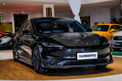 Borde delantero DarwinPRO 2024-2026 Tesla Model 3 Highland RWD AWD con diseño IMP de fibra de carbono (NO APTO PARA RENDIMIENTO)