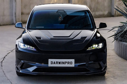 Borde delantero DarwinPRO 2024-2026 Tesla Model 3 Highland RWD AWD con diseño IMP de fibra de carbono (NO APTO PARA RENDIMIENTO)