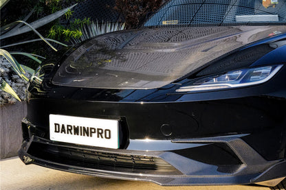 Borde delantero DarwinPRO 2024-2026 Tesla Model 3 Highland RWD AWD con diseño IMP de fibra de carbono (NO APTO PARA RENDIMIENTO)