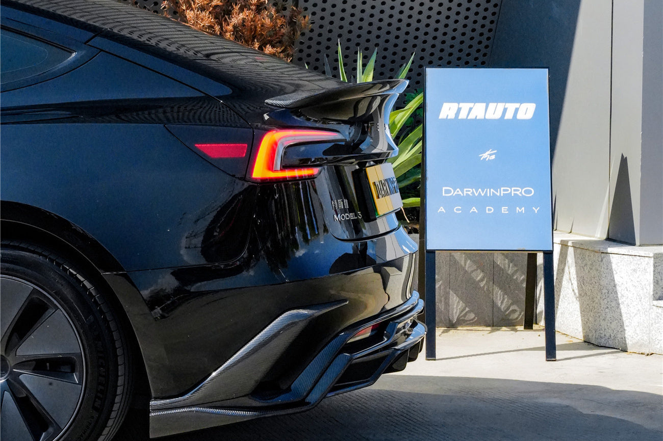 DarwinPRO 2024-2026 Tesla Model 3 Highland RWD AWD PERFORMANCE Carbon Fiber IMP Design Rear Diffuser