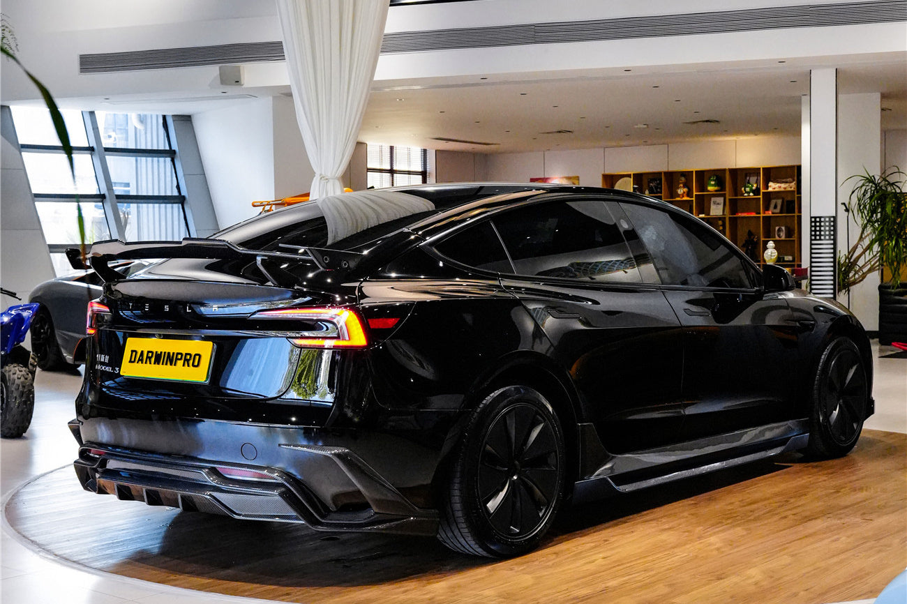 DarwinPRO 2024-2026 Tesla Model 3 Highland RWD AWD PERFORMANCE Carbon Fiber IMP Design Rear Diffuser