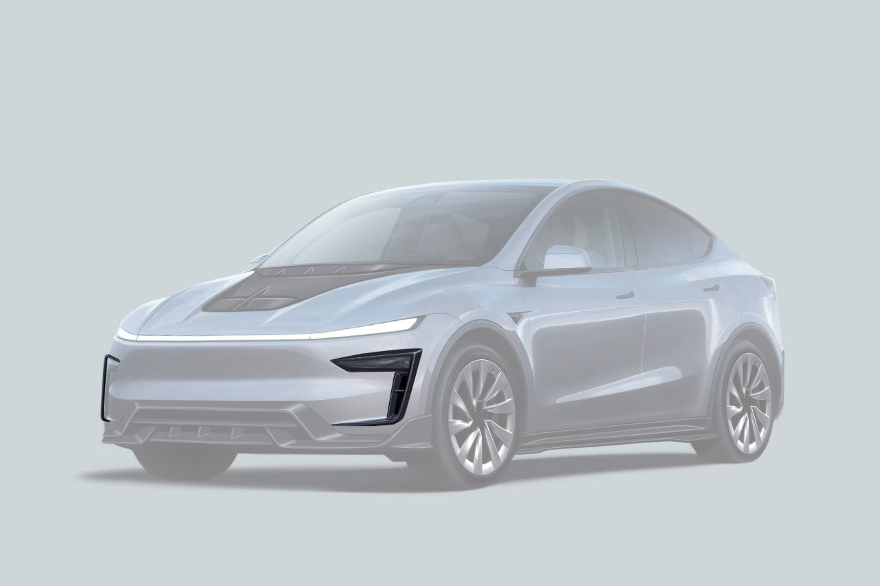 Carbonado 2025-UP Tesla Model Y Refresh OX Style Autoclave Carbon Fiber Daytime Running Light Cover