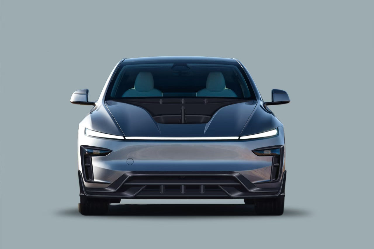 Carbonado 2025-UP Tesla Model Y Refresh OX Style Autoclave Carbon Fiber Hood - 1