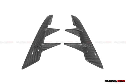 DarwinPRO 2019-UP Toyota GR Supra (J29 & DB) A90 A91 BKSS Style Carbon Fiber Front Bumper Vents