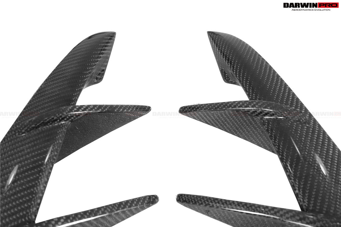 DarwinPRO 2019-UP Toyota GR Supra (J29 & DB) A90 A91 BKSS Style Carbon Fiber Front Bumper Vents