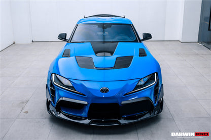 Capó de fibra de carbono DarwinPRO para Toyota GR Supra (J29 DB) 2019-UP (estilo A90 A91 BKSSII)