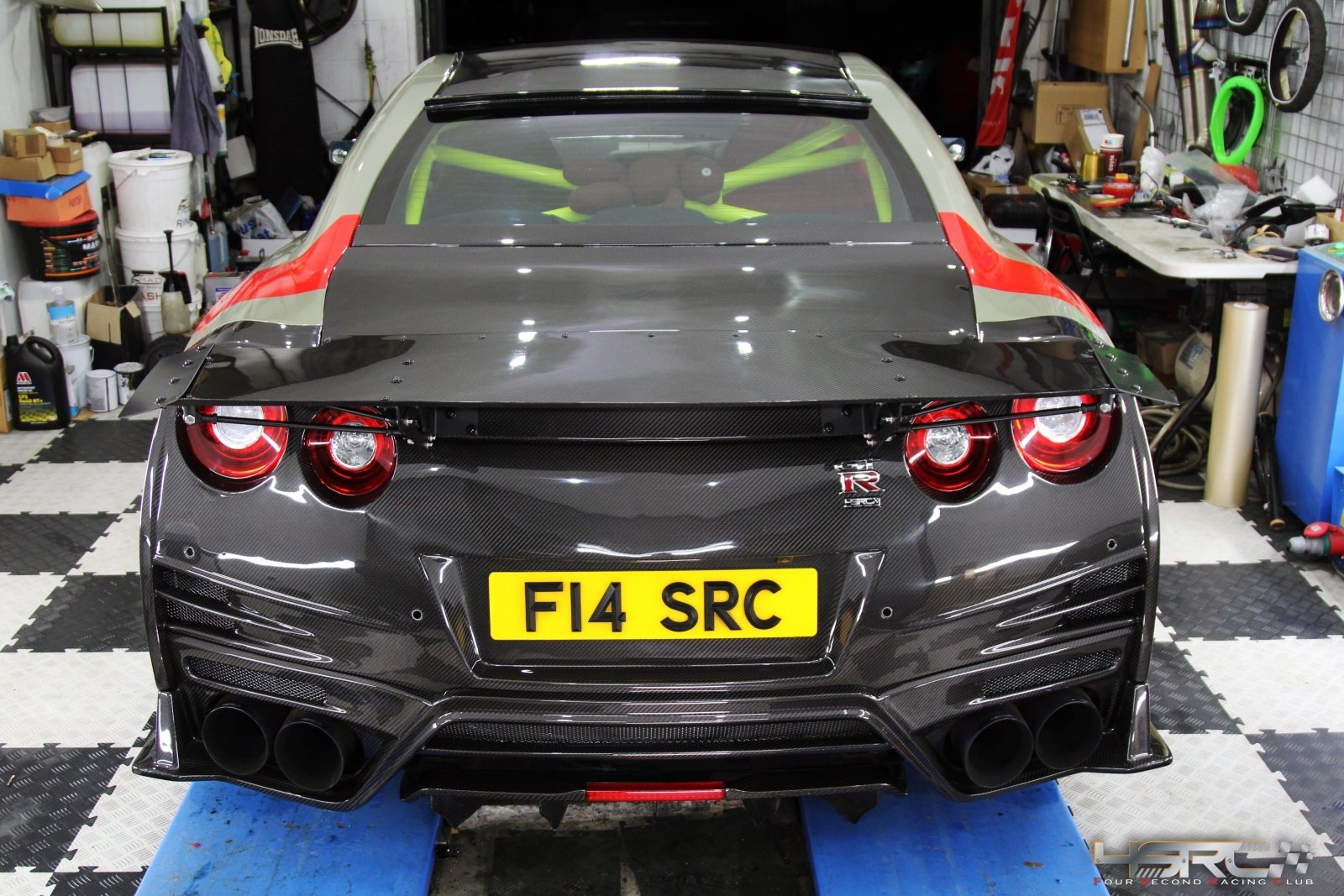 DarwinPRO Nissan GTR R35 2008+ Autoclave Carbon Fiber R1 - D Drag Spoiler Wing - DarwinPRO X 4SRC - 1