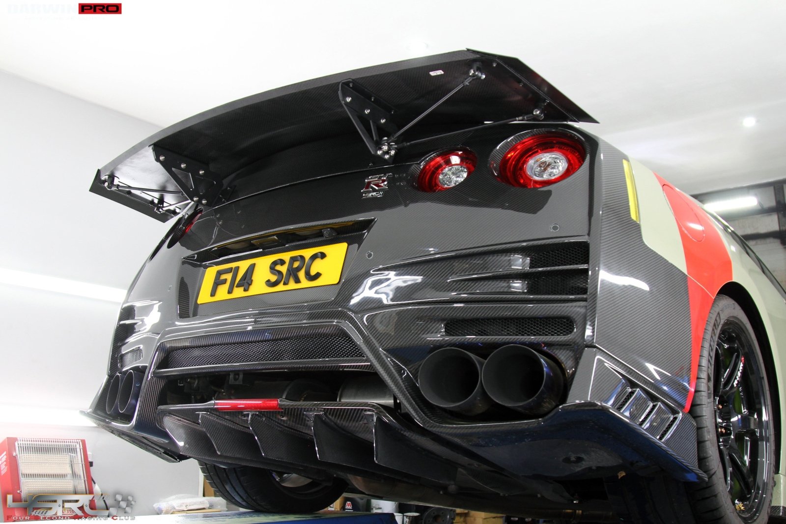 DarwinPRO Nissan GTR R35 2008+ Autoclave Carbon Fiber R1 - D Drag Spoiler Wing - DarwinPRO X 4SRC - 10