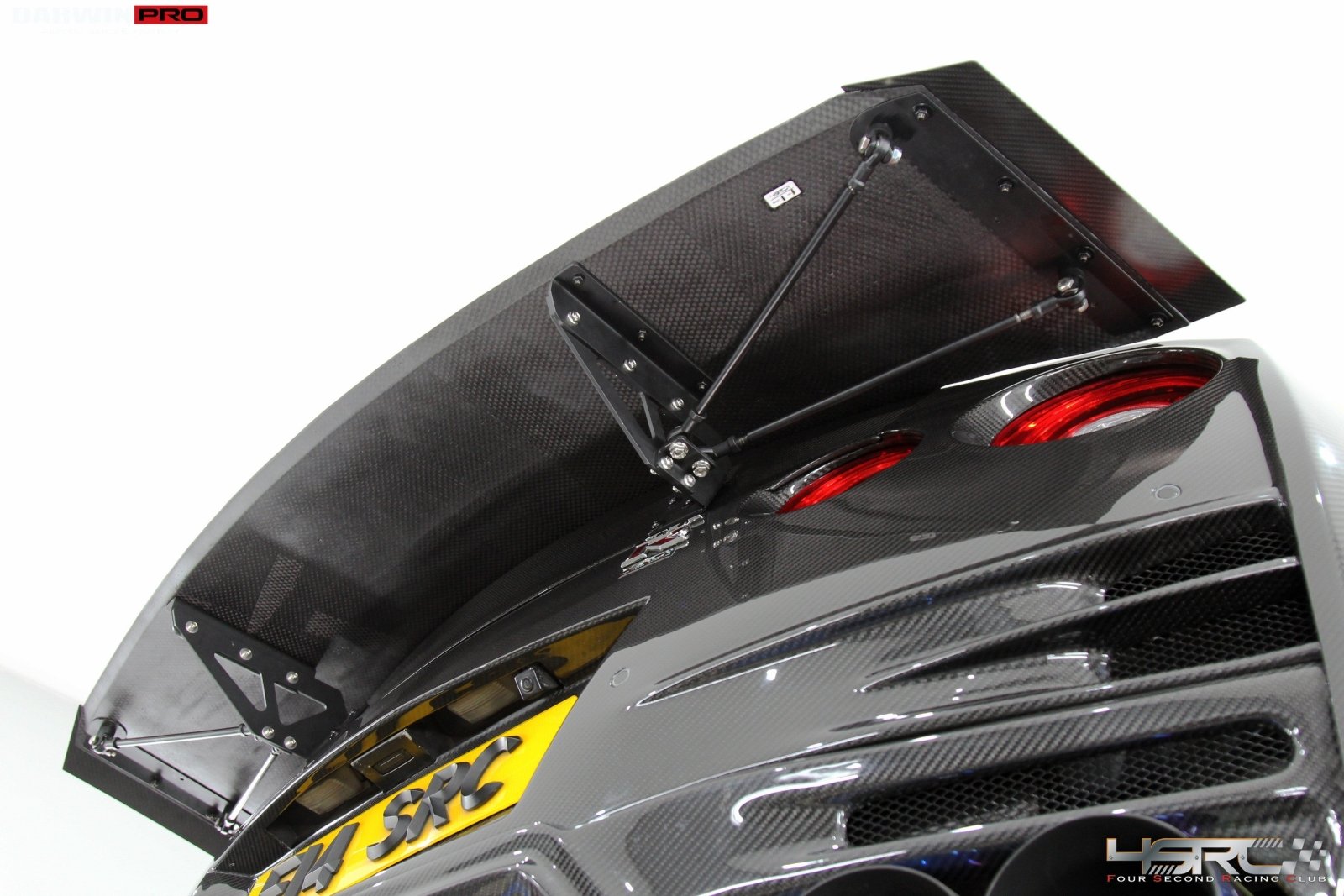 DarwinPRO Nissan GTR R35 2008+ Autoclave Carbon Fiber R1 - D Drag Spoiler Wing - DarwinPRO X 4SRC - 16