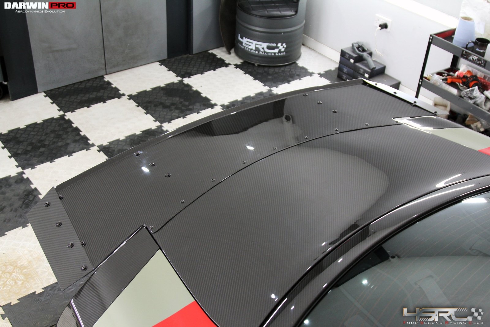 DarwinPRO Nissan GTR R35 2008+ Autoclave Carbon Fiber R1 - D Drag Spoiler Wing - DarwinPRO X 4SRC - 12