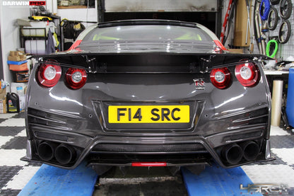 DarwinPRO Nissan GTR R35 2008+ Autoclave Carbon Fiber R1 - D Drag Spoiler Wing - DarwinPRO X 4SRC - 4