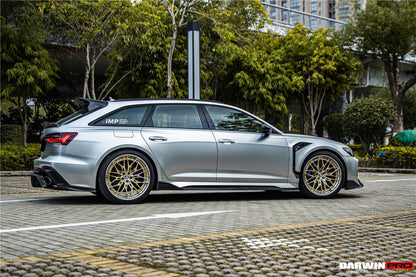 Faldones laterales de alto rendimiento DarwinPRO 2019-2025 para Audi RS6 Avant C8 y RS7 Quattro IMP debajo del tablero
