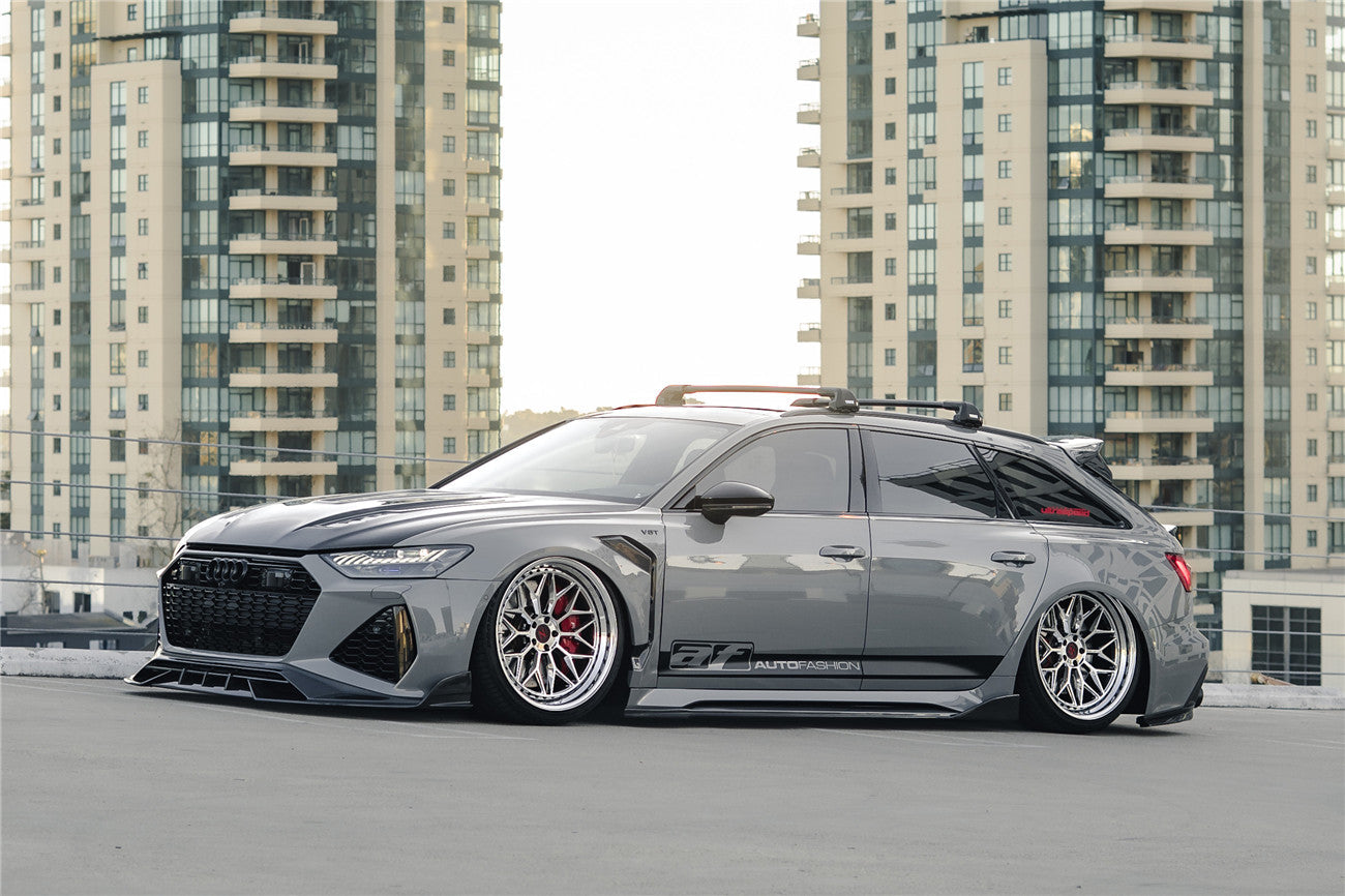 Faldones laterales de alto rendimiento DarwinPRO 2019-2025 para Audi RS6 Avant C8 y RS7 Quattro IMP debajo del tablero