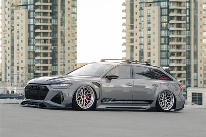 Faldones laterales de alto rendimiento DarwinPRO 2019-2025 para Audi RS6 Avant C8 y RS7 Quattro IMP debajo del tablero