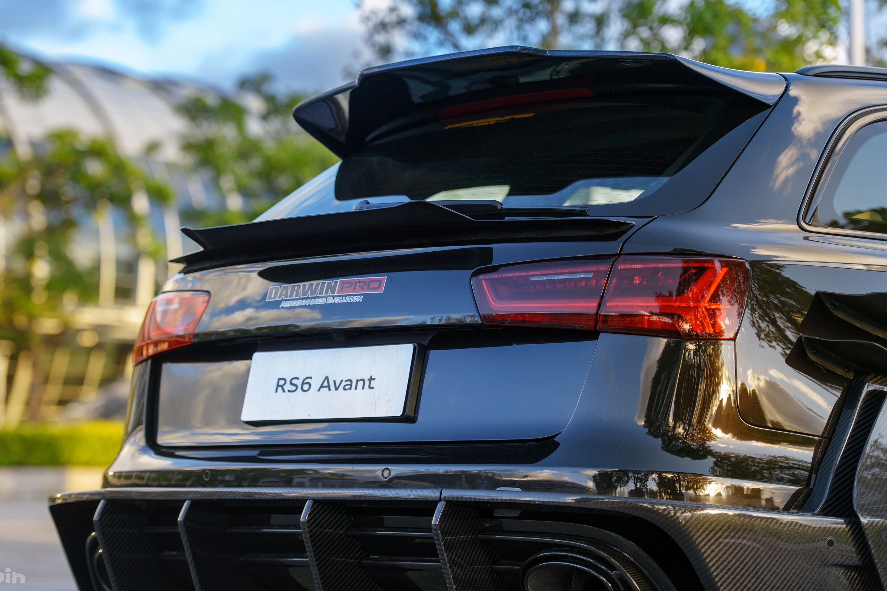 DarwinPRO BKSS Style Roof Spoiler | 2013-2018 Audi RS6 Avant