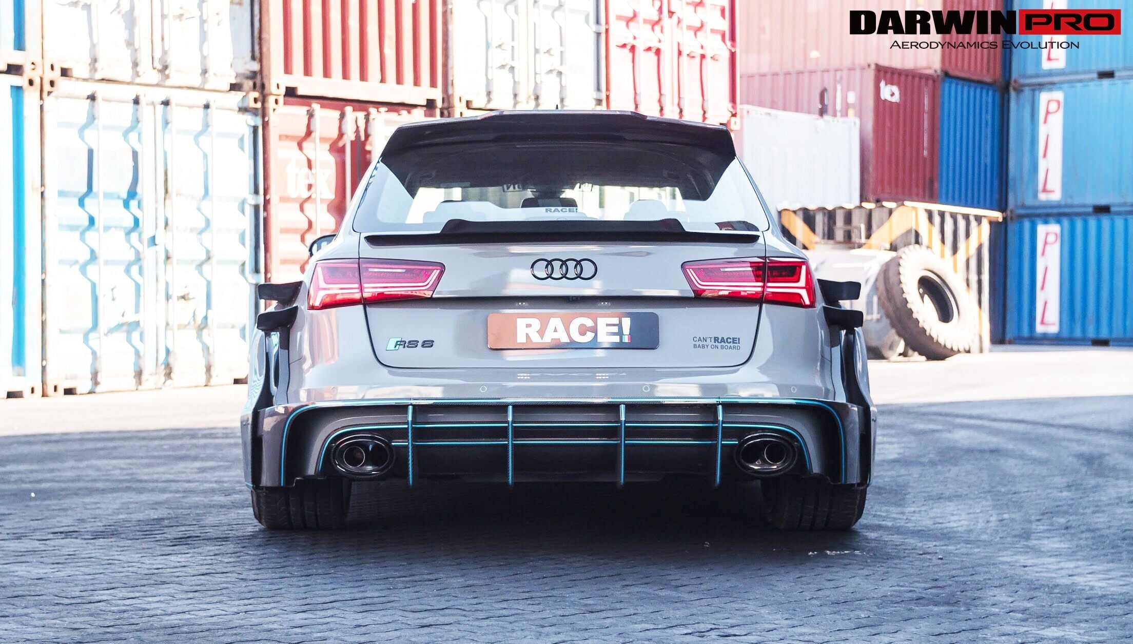 DarwinPRO 2013-2018 Audi RS6 Avant BKSS Style Trunk Spoiler