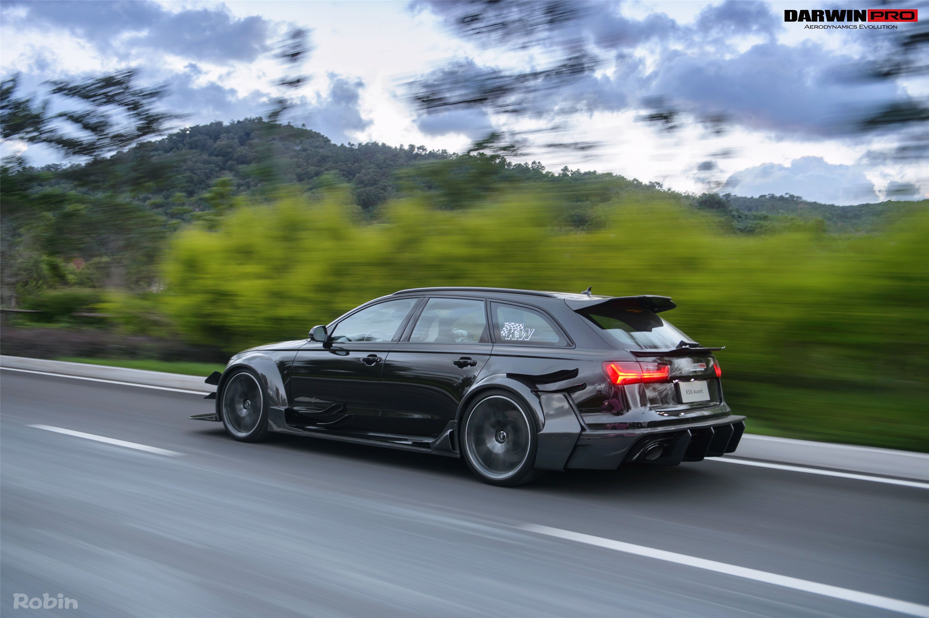 DarwinPRO BKSS Style Roof Spoiler | 2013-2018 Audi RS6 Avant