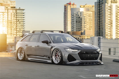 Faldones laterales de alto rendimiento DarwinPRO 2019-2025 para Audi RS6 Avant C8 y RS7 Quattro IMP debajo del tablero