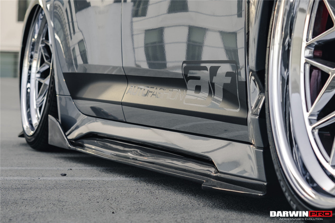 Faldones laterales de alto rendimiento DarwinPRO 2019-2025 para Audi RS6 Avant C8 y RS7 Quattro IMP debajo del tablero