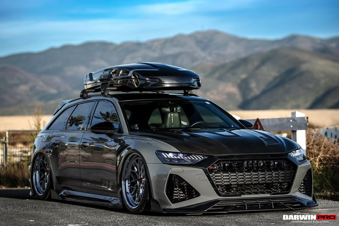 Faldones laterales de alto rendimiento DarwinPRO 2019-2025 para Audi RS6 Avant C8 y RS7 Quattro IMP debajo del tablero