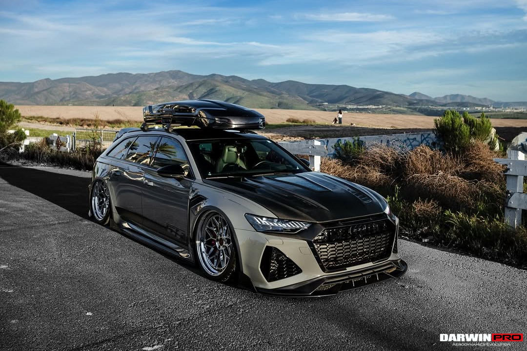 DarwinPRO 2019-2023 Audi RS6 Avant C8 IMP Performance Partial Carbon Fiber Hood