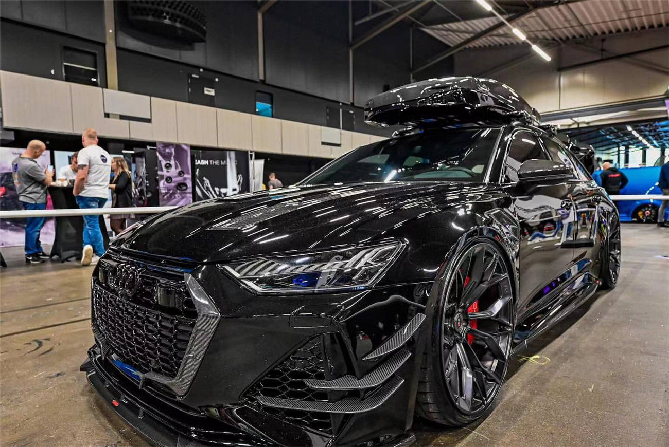 Canards delanteros de alto rendimiento DarwinPRO 2019-2025 para Audi RS6 Avant C8 y RS7 Quattro IMP