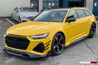 Canards delanteros de alto rendimiento DarwinPRO 2019-2025 para Audi RS6 Avant C8 y RS7 Quattro IMP