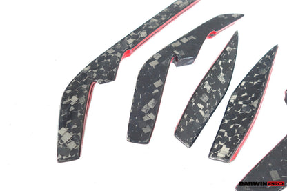 Canards delanteros de alto rendimiento DarwinPRO 2019-2025 para Audi RS6 Avant C8 y RS7 Quattro IMP