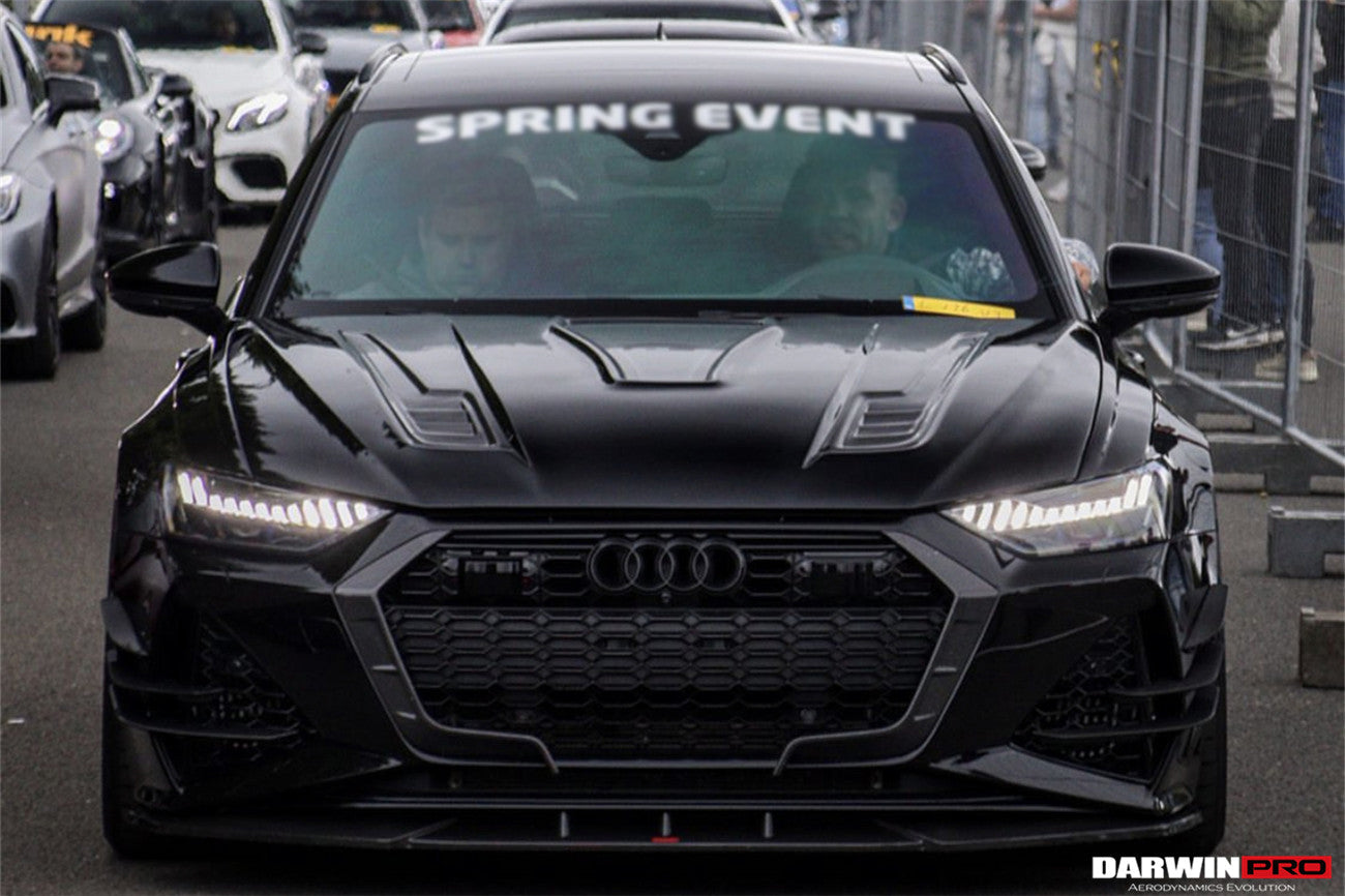 Canards delanteros de alto rendimiento DarwinPRO 2019-2025 para Audi RS6 Avant C8 y RS7 Quattro IMP