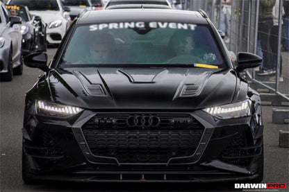 Canards delanteros de alto rendimiento DarwinPRO 2019-2025 para Audi RS6 Avant C8 y RS7 Quattro IMP
