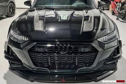 Canards delanteros de alto rendimiento DarwinPRO 2019-2025 para Audi RS6 Avant C8 y RS7 Quattro IMP