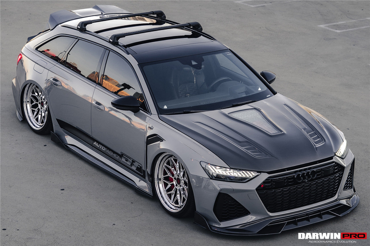 Faldones laterales de alto rendimiento DarwinPRO 2019-2025 para Audi RS6 Avant C8 y RS7 Quattro IMP debajo del tablero