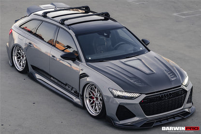 Faldones laterales de alto rendimiento DarwinPRO 2019-2025 para Audi RS6 Avant C8 y RS7 Quattro IMP debajo del tablero