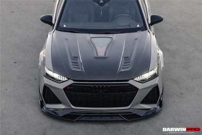 DarwinPRO 2019-2023 Audi RS6 Avant C8 IMP Performance Partial Carbon Fiber Hood