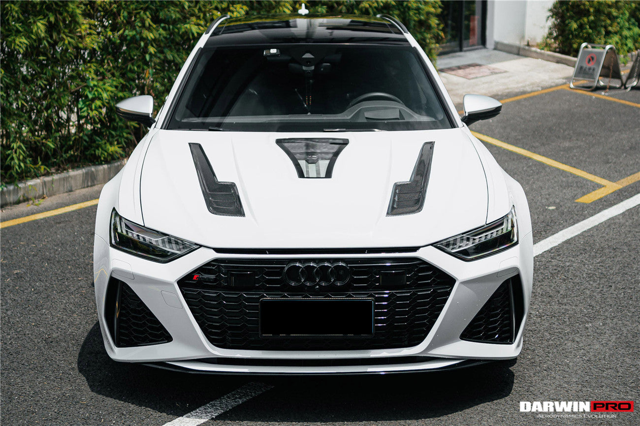 DarwinPRO 2019-2023 Audi RS6 Avant C8 IMP Performance Partial Carbon Fiber Hood