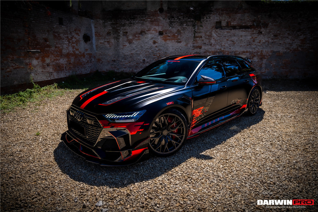 DarwinPRO 2019-2023 Audi RS6 Avant C8 IMP Performance Partial Carbon Fiber Hood