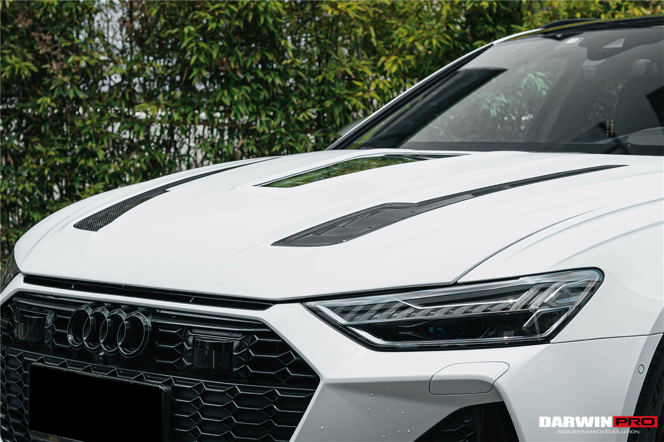 DarwinPRO 2019-2023 Audi RS6 Avant C8 IMP Performance Partial Carbon Fiber Hood