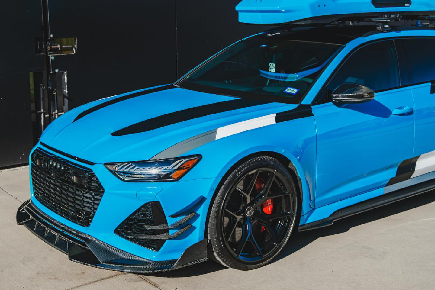Canards delanteros de alto rendimiento DarwinPRO 2019-2025 para Audi RS6 Avant C8 y RS7 Quattro IMP