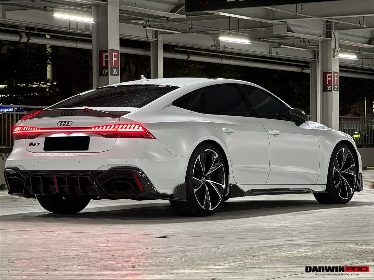 DarwinPRO 2019-2025 Audi RS6 Avant C8 RS7 C8 Quattro IMP Design Rear Diffuser