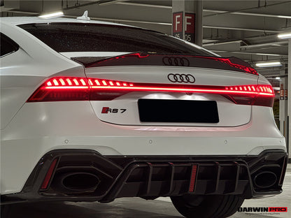 DarwinPRO 2019-2025 Audi RS6 Avant C8 RS7 C8 Quattro IMP Design Rear Diffuser