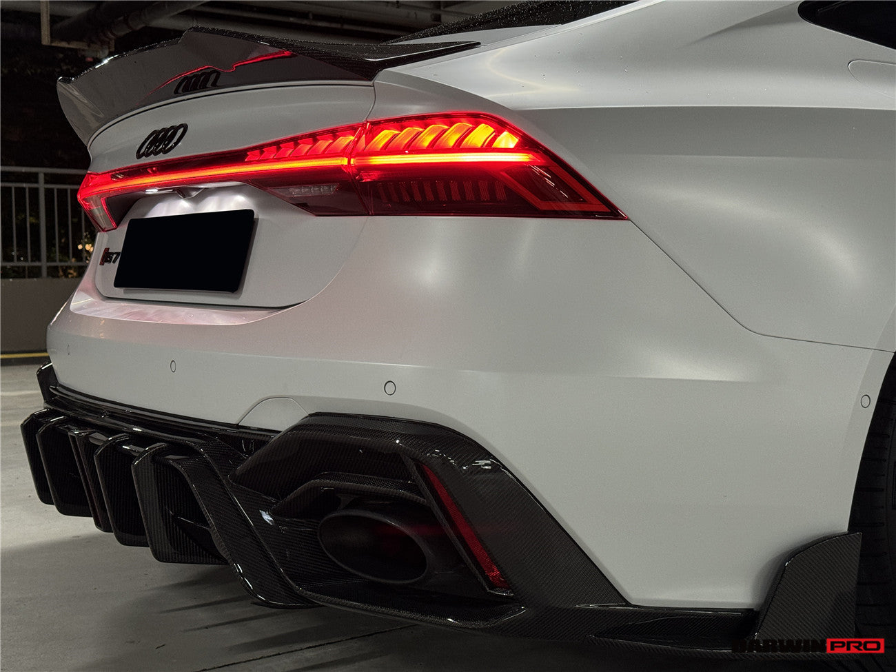 DarwinPRO 2019-2025 Audi RS6 Avant C8 RS7 C8 Quattro IMP Design Rear Diffuser