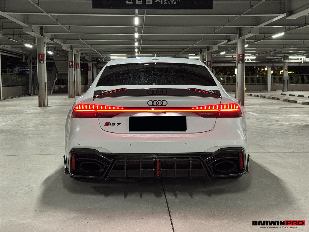 DarwinPRO 2019-2025 Audi RS6 Avant C8 RS7 C8 Quattro IMP Design Rear Diffuser