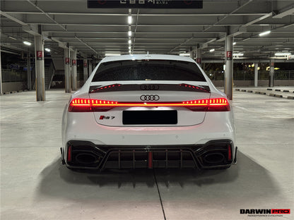 DarwinPRO 2019-2025 Audi RS6 Avant C8 RS7 C8 Quattro IMP Design Rear Diffuser