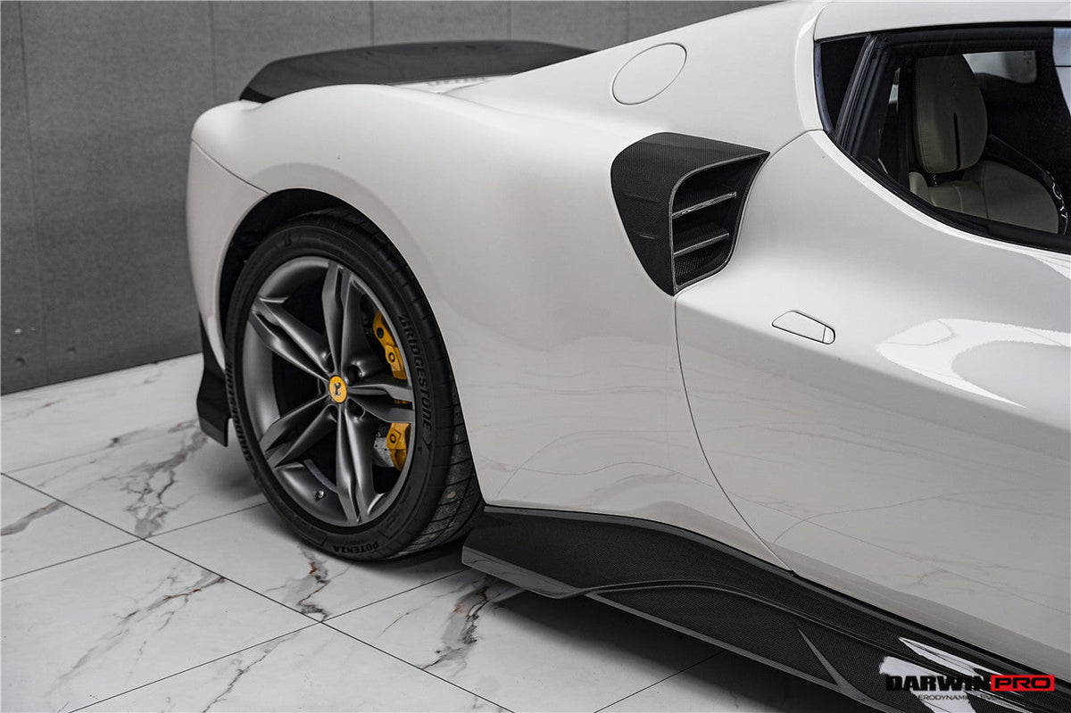 Entradas de aire laterales de fibra de carbono DarwinPRO 2022-2025 para Ferrari 296 GTB y GTS tipo F171 iMP