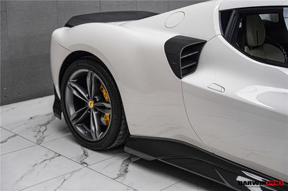 Entradas de aire laterales de fibra de carbono DarwinPRO 2022-2025 para Ferrari 296 GTB y GTS tipo F171 iMP