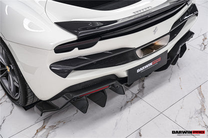 DarwinPRO 2022-2025 Ferrari 296 GTB & GTS Type F171 iMP Style Carbon Fiber Rear Bumper Trim