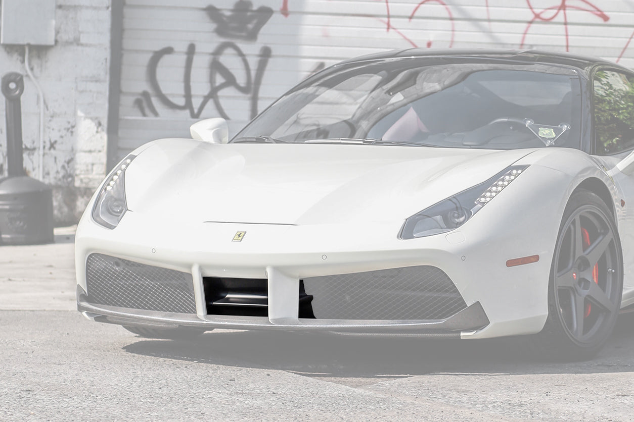 DarwinPRO 2015-2020 Ferrari 488 GTB & Spider Dry Carbon Fiber Front Air Splitter
