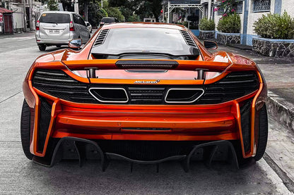 DarwinPRO 2011-2017 McLaren MP4 12C 650S Rebel Performance Style Partial Carbon Fiber Rear Bumper