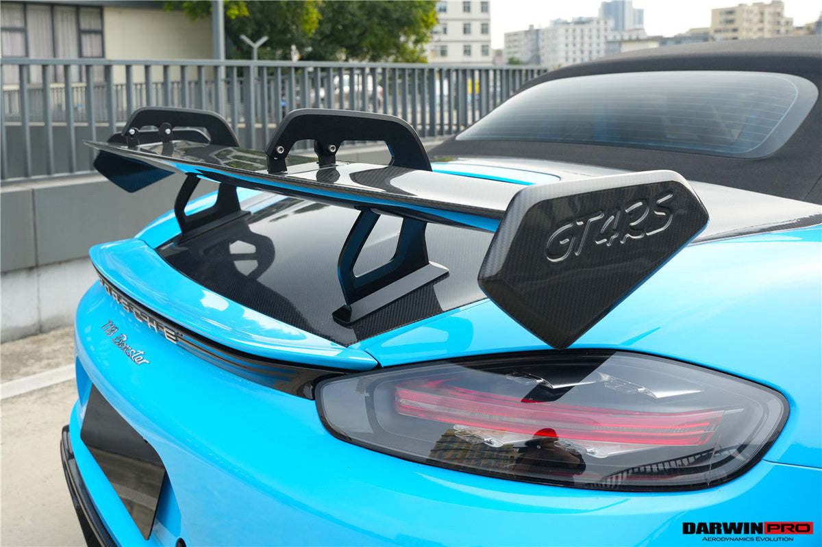 Alerón de fibra de carbono DarwinPRO 2012-2025 Porsche 718 981 Cayman Boxster GT4RS estilo autoclave